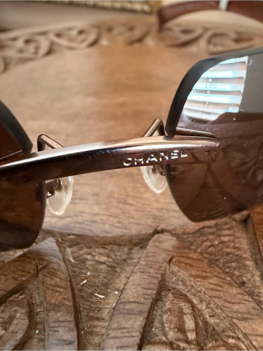 Chanel Brown Sunglasses Frameless New with Tags